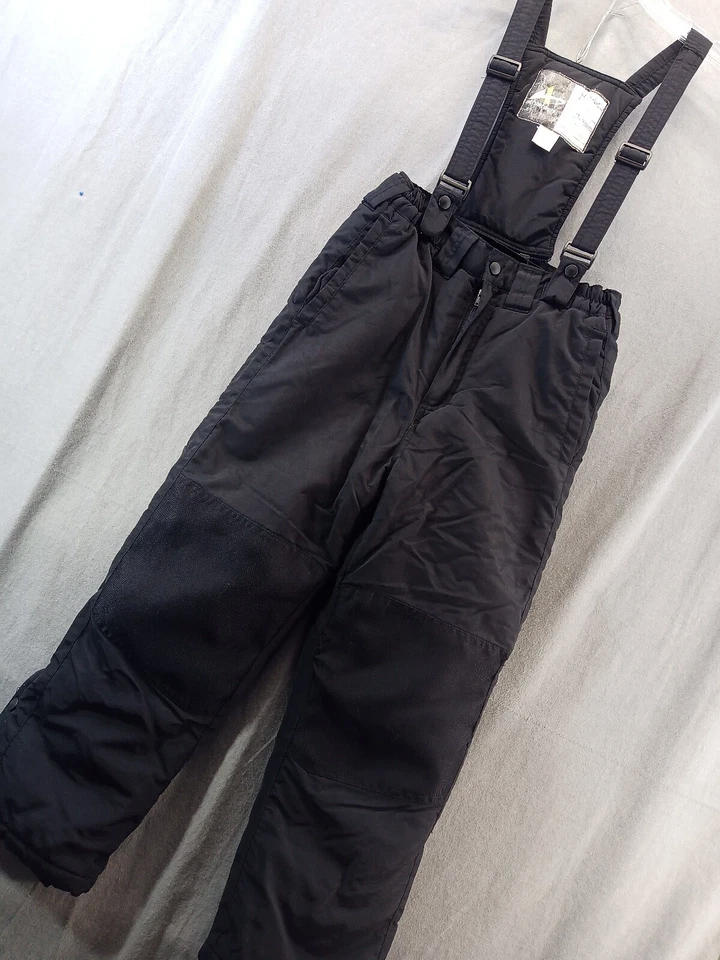 Athletech snow pants L black Removable Straps lined snowmobile Ski kids - Image 2 of 4