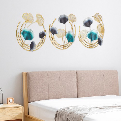 Hojas 3 en 1 Decoración Metal Arte Pared Decoraciones Hojas Doradas Decoración Pared - Imagen 19 de 24