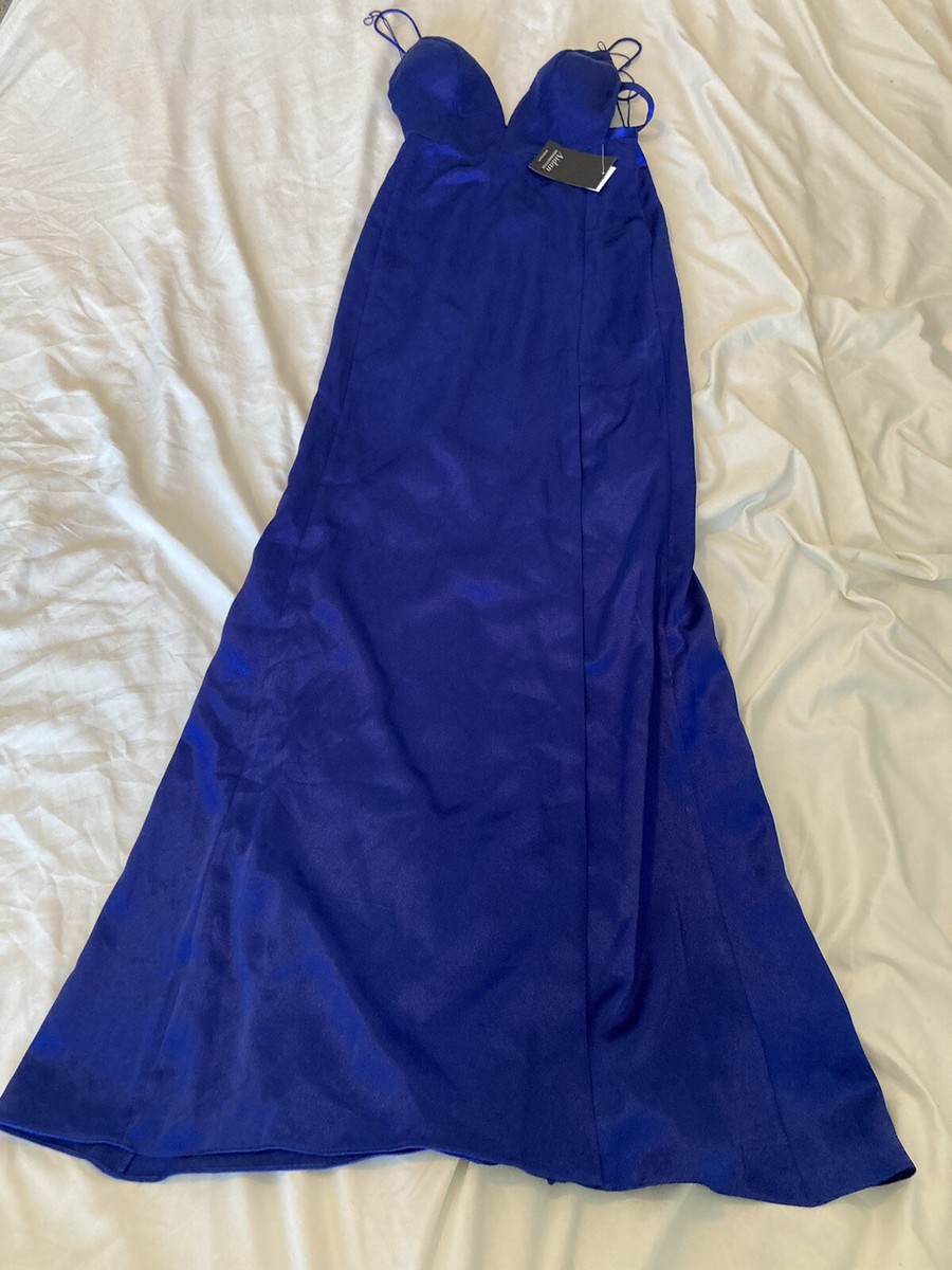 aidan mattox Wmns Liquid Satin Royal Sapphire Blue Mermaid dress 0 $195 aidan mattox Wmns Liquid Satin Royal Sapphire Blue Mermaid dress 0 $195