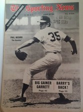 Sporting News 1969 Phil Niekro Aaron ATL Braves McClain Yaz Clemente OJ Barry 