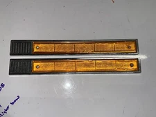 PAIR Vintage SUPERIOR INDUSTRIES Amber REFLECTORS Car Truck Old Auto Parts