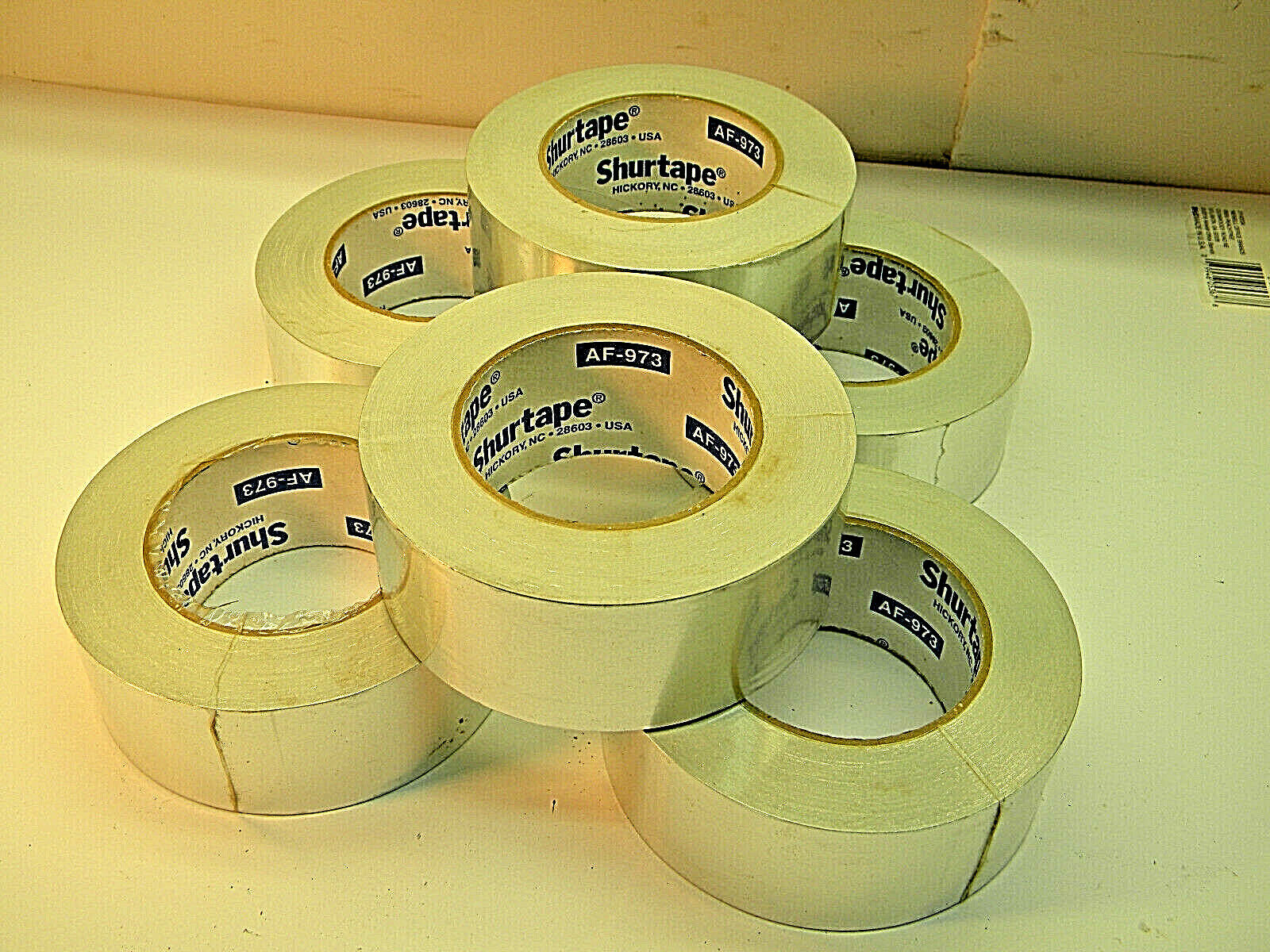 6 rolls Shurtape AF-973 Aluminum Foil Duct tape 2 in. x 50 yd. N