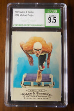 2009 Topps Allen & Ginter Michael Phelps Rookie RC #276 ~ CSG 9.5 GEM Mint
