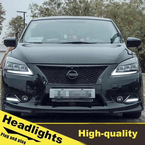 2012-2015 LED turn signal dynamic Headlights assembly for Nissan sentra one set. - Picture 2 of 14