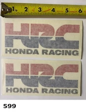 2! LICENSED HRC HONDA AHRMA sticker Vintage road racing CB500 clubman cafe CBR