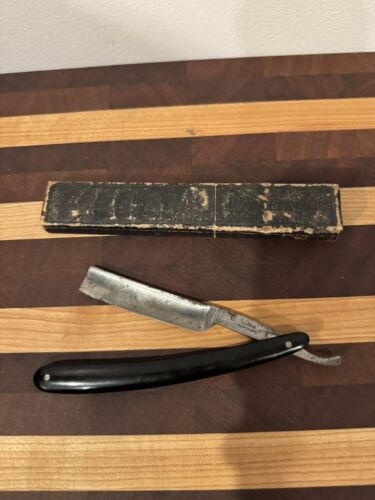 Antique STRAIGHT RAZOR A. Elsener Rapperswyl Very Rare