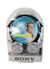 SONY MDR-NC6 Noise Canceling Portable Audio Headphones Silver **Sealed Pack**