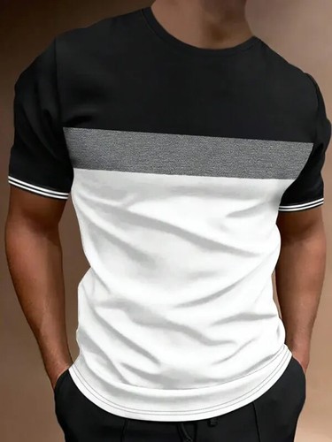 Summer Daily Street Herren T-Shirt Outdoor Sport locker bequem Herren T-Shirt - Bild 14 von 37