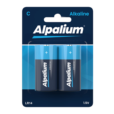 C LR14 Batterien langanhaltend Alkaline Baby 2er Pack Markenqualität Alpalium