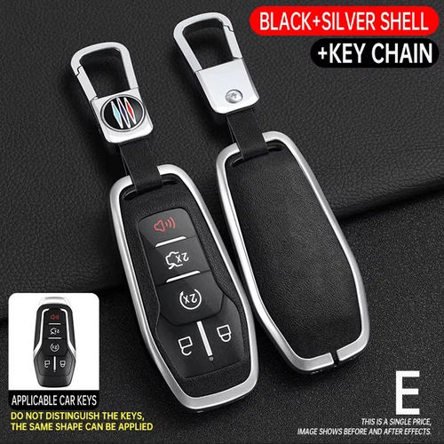 Funda Carcasa Llavero Mando a Distancia Coche Aleación Cuero Para Ford Mustang F-150 EXPLORER Zinc - Imagen 29 de 40