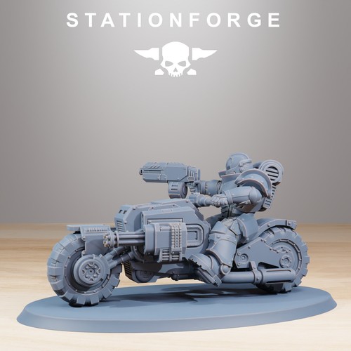 Socratis Bikers x3, Space Division, Marine Core, Stationforge, Legion Outriders - Picture 10 of 12