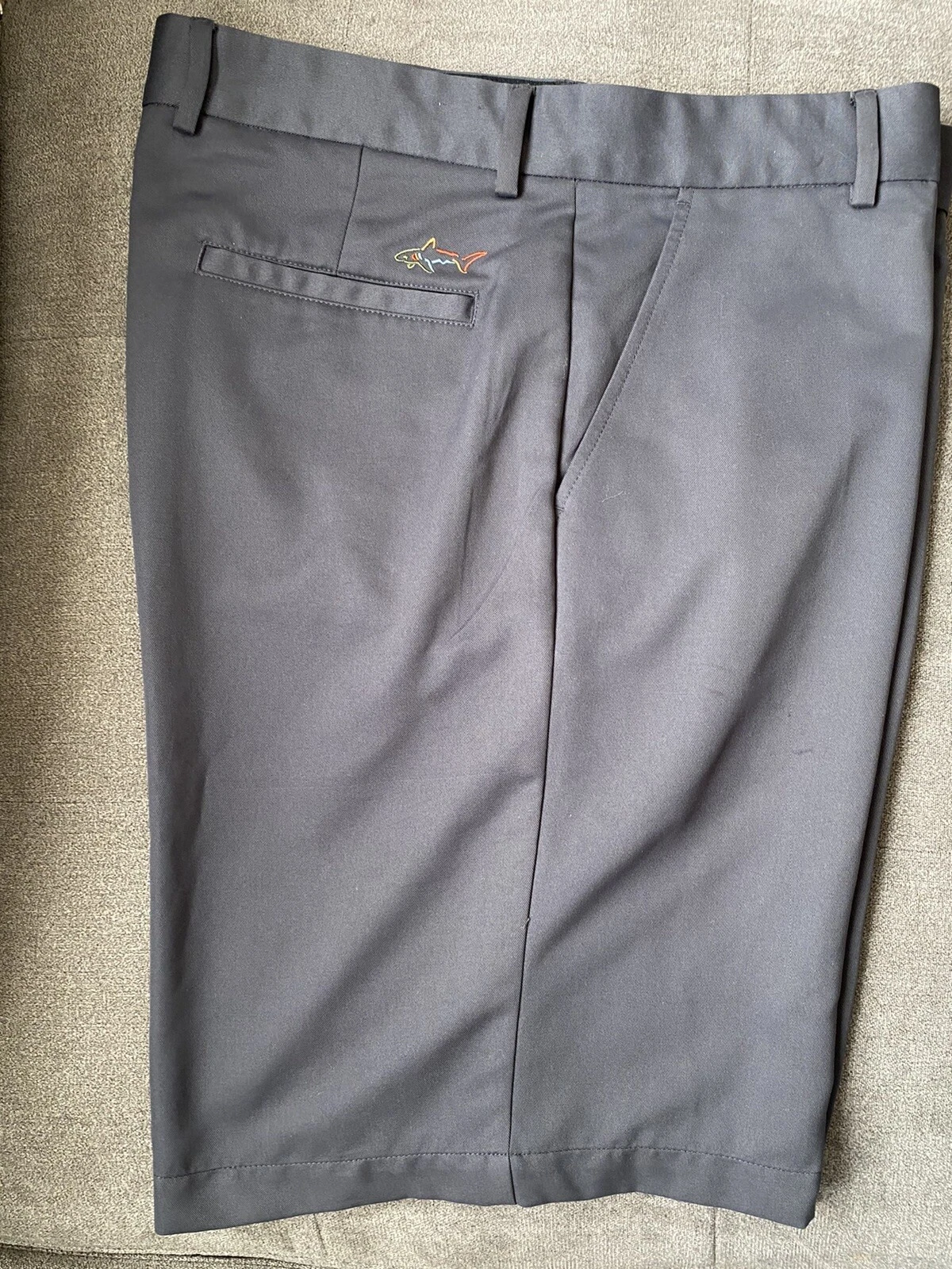 Greg Norman Tasso Elba Men's Gray Golf Shorts Size 34 ￼#RS