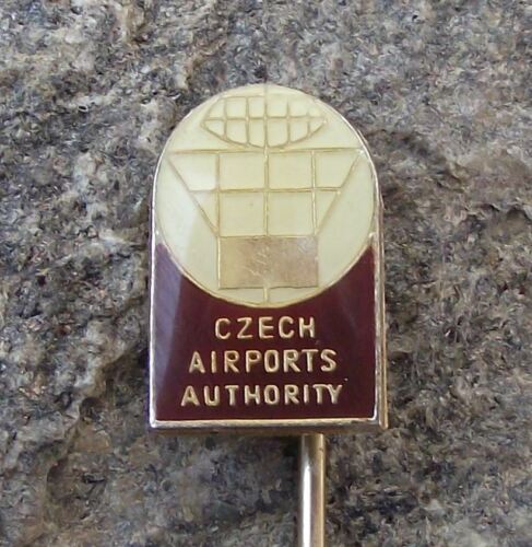 Vintage Czeski Urząd Lotnisk CAA Wieża kontroli ruchu lotniczego Radar Pin Badge - Zdjęcie 1 z 4