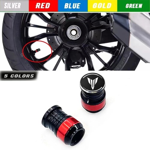NEW Motorcycle Wheel Tire Valve Caps CNC Airtight Covers For Yamaha MT07 MT09 - Picture 1 of 6