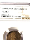 1909-S/S  Wheat Cent   S Over Horizontal S   F 12 Bn  NGC CERTIFIED