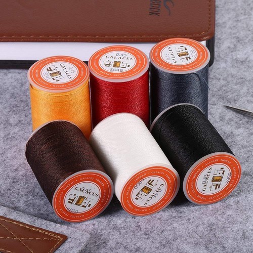 0.45mm Round Waxed Thread Cord Leather Sewing Hand Stiching Thread Leather Craft - Picture 4 of 58