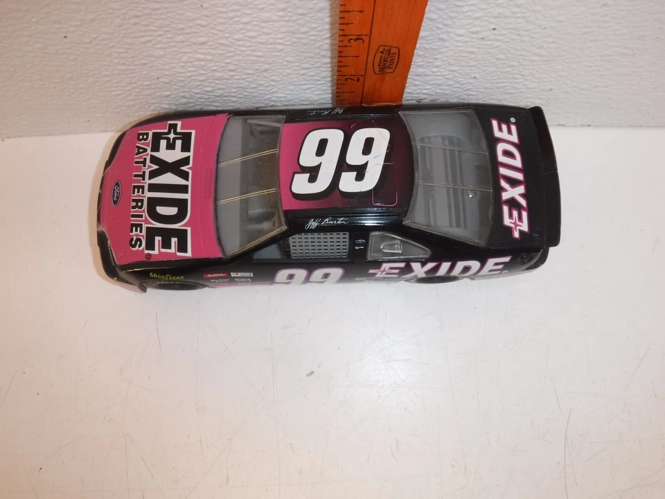 Coche diecast Jeff Burton Racing Champions Exide 1995 # 99 Thunderbird escala 1/18. Foto 4 de 4