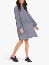 SALE!! NEW BNWT FINERY ROSE GINGHAM PRINT DRESS - NAVY BLUE  SIZE: 8