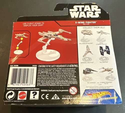 Star Wars Hot Wheels Rogue One (2014) X-Wing Fighter Red Five Starships Toy - 第 6/6 張圖片