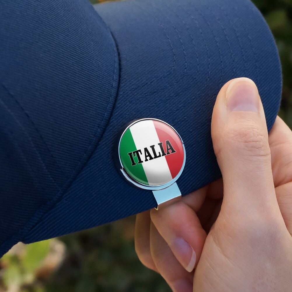 Italia Italy Italian Flag Golf Hat Clip With Ball Marker eBay