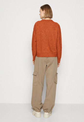 🦙🐑NP 150€ Samsoe Samsoe Strickpullover weich&leicht, M, Alpaka, Merino, Ziegel - Bild 5 von 21