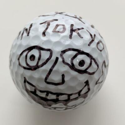 JAMES RIZZI Signed Golf Ball Art Autograph Rare Tokyo Edition in 2001 3D Pop-Art