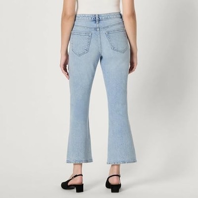 AMAZON ESSENTIALS WOMEN'S MEDIUM STRETCH MID-RISE FASHION-CEW-2 ICED BLUE LIGHT