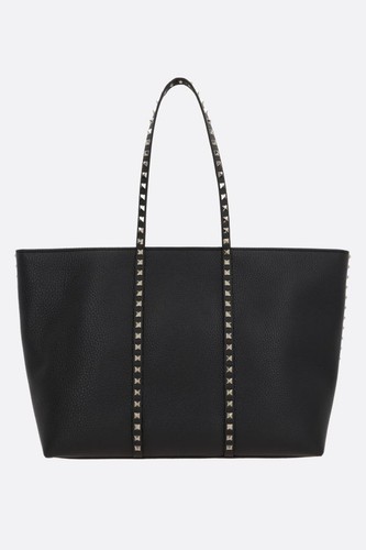 VALENTINO GARAVANI Rockstud  Black Grainy Leather Shoulder Bag New & Authentic