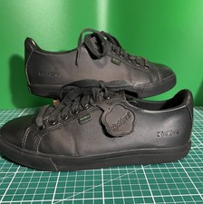 Kickers Unisex Tovni Lacer Low-Top Trainers Vegan Triple Black UK 4 37 GC
