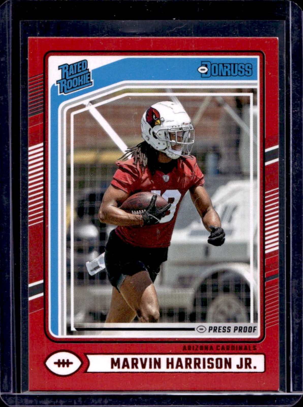 2024 Donruss Marvin Harrison Jr. Press Proof Red Rated Rookie #393 Cardinals