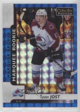2017 O-Pee-Chee Platinum Marquee Rookies Royal Blue Cubes 85/99 Tyson Jost 8eo