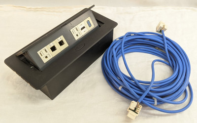 Conference Room Cover Pop Up Multiple Plug Ports Power Strip Box    TF