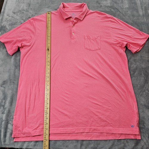 Peter Millar Seaside Wash Poloshirt Herren 2XL XXL Pink Golf Performance Short  - Bild 2 von 10