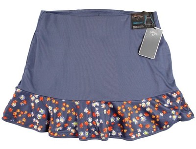 Callaway TrueSculpt Womens Skort XL Blue Indigo Floral Golf Skirt Tennis Shorts