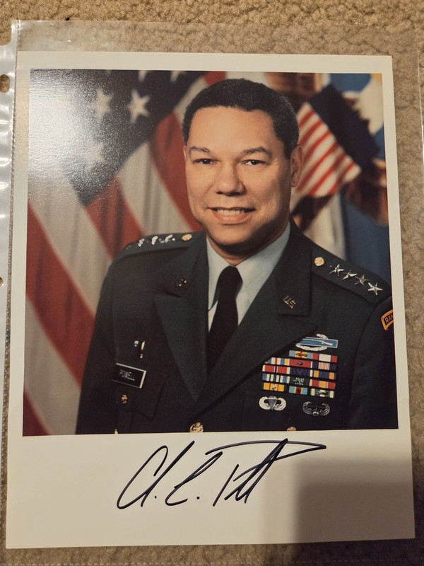Colin Powell Signed Autographed 8x10 Photo General Secretary of State