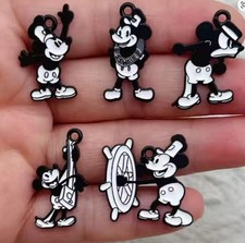 lot 50pcs cartoon Mickey Pendants DIY Earrings Jewelry Making Charms