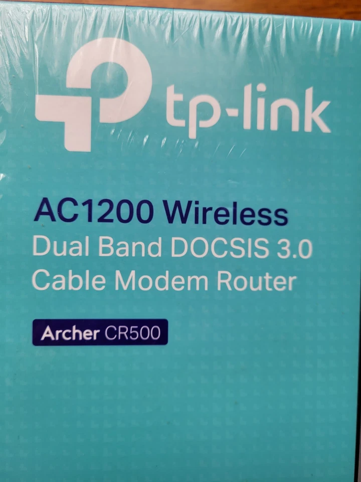 Cable módem router inalámbrico de doble banda DOCSIS 3.0 Tplink AC1200 ArcherCR500 Foto 2 de 4