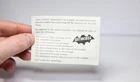 Corgi 267 Batmobile Slip Of Paper 1960s Lot 1