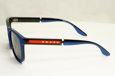 PRADA SPORT(プラダスポーツ) サングラス - SPS18U ブルー×ネイビー×レッド プラスチック×金属素材 PRADA プラダスポーツ サングラス ネイビー サイドロゴ 替えレンズ