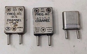 LOT OF 3 FT-243 HAM RADIO CRYSTALS - UNTESTED 