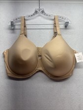 Women  s Auden Lightly Lined Underwire Full Coverage Bra Beige 46DDD NEW 