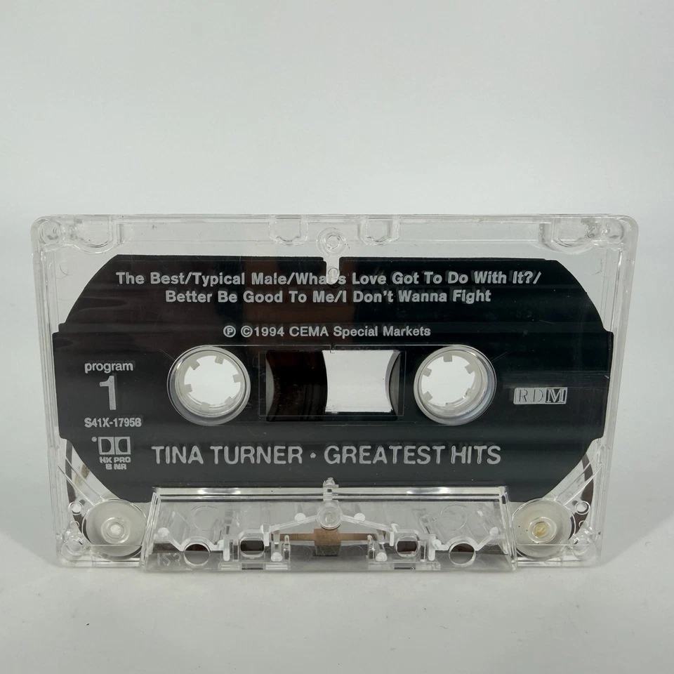 Tina Turner Greatest Hits Cassette Tape 1994 Pop Rock RDM Records Rare - Image 4 of 4