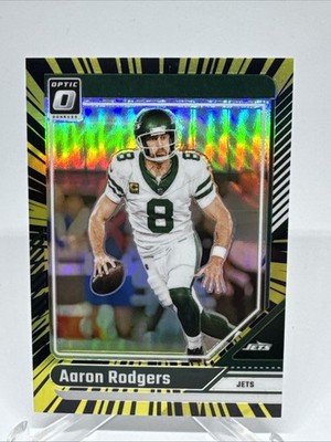 Aaron Rodgers 2024 Panini Donruss Optic Electricity Prizm /75
