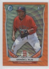 2014 Bowman Prospects Chrome Retail Orange Wave Refractor Wendell Rijo 0a1