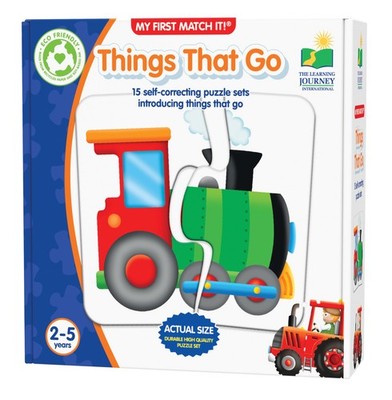 The Learning Journey: My First Match It - Things That Go 15 pieces, Colorful 