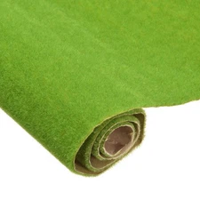 Artificial Grass Mat 13.8" x 19.7" Light Green Realistic Fake Turf