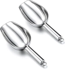 5oz Stainless Steel Serving Scoops, Multi-Use, Set of 2