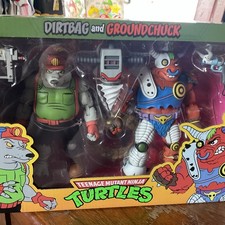 NECA Teenage Mutant Ninja Turtles Dirtbag & Groundchuck Action Figures TMNT NIB