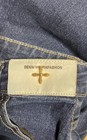 Denim Wearing Inc. Women's Blue High Rise Cropped Jeans Cross Emblem Sz 23 — photo 3