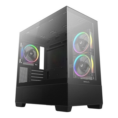 DeepCool CG380 3F PC-Gehäuse Midi Tower ITX/MicroATX 3x 120mm Lüfter Boden PSU